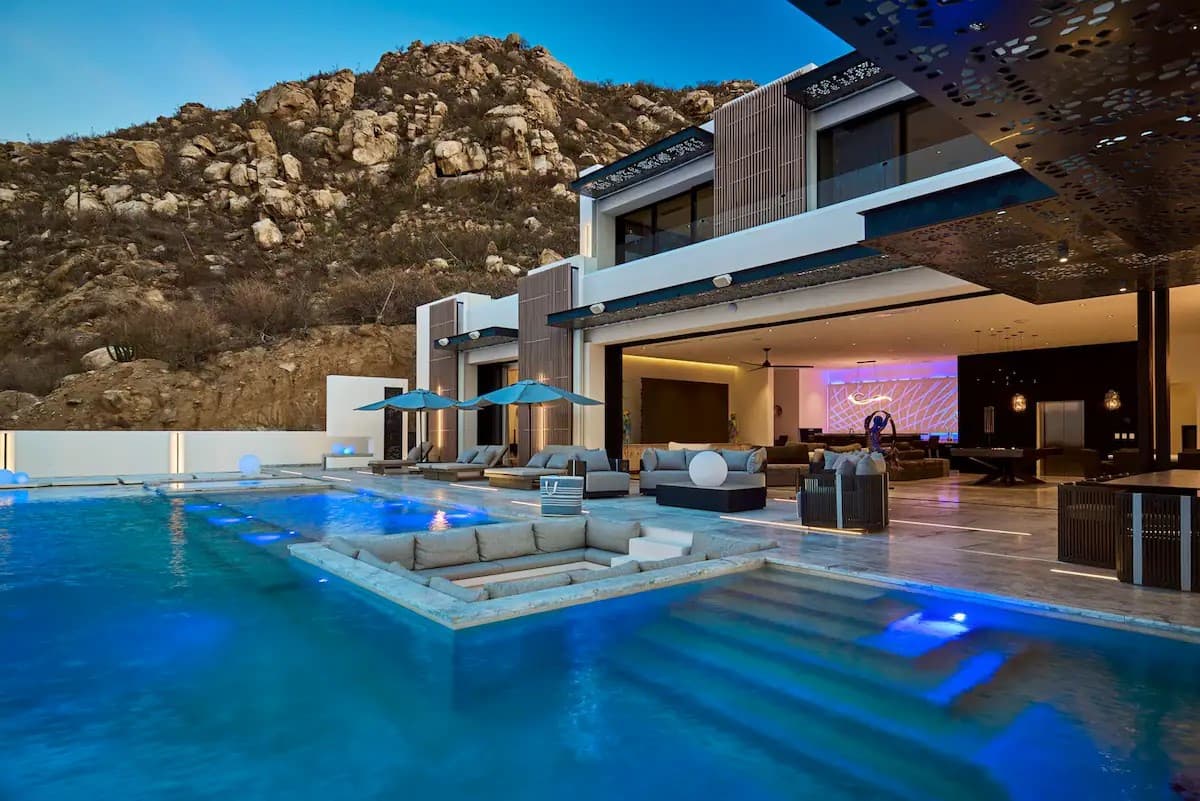 Modern villa with a pool